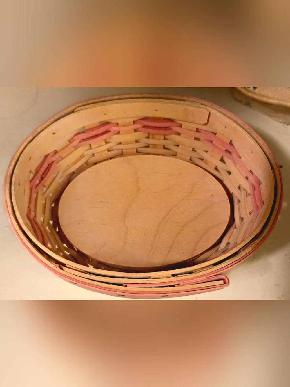 Vintage 2003 Longaberger Horizon of Hope Basket American Cancer Society w/ Liner